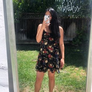 Vintage floral rampage dress / skater style